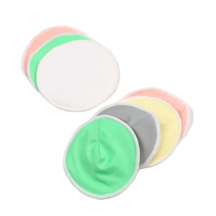 
Contoured Reusable Bamboo Nursing Pads Breast For Mum Washable Waterproof Pregnant Bamboo Fabric 3 Layers 
