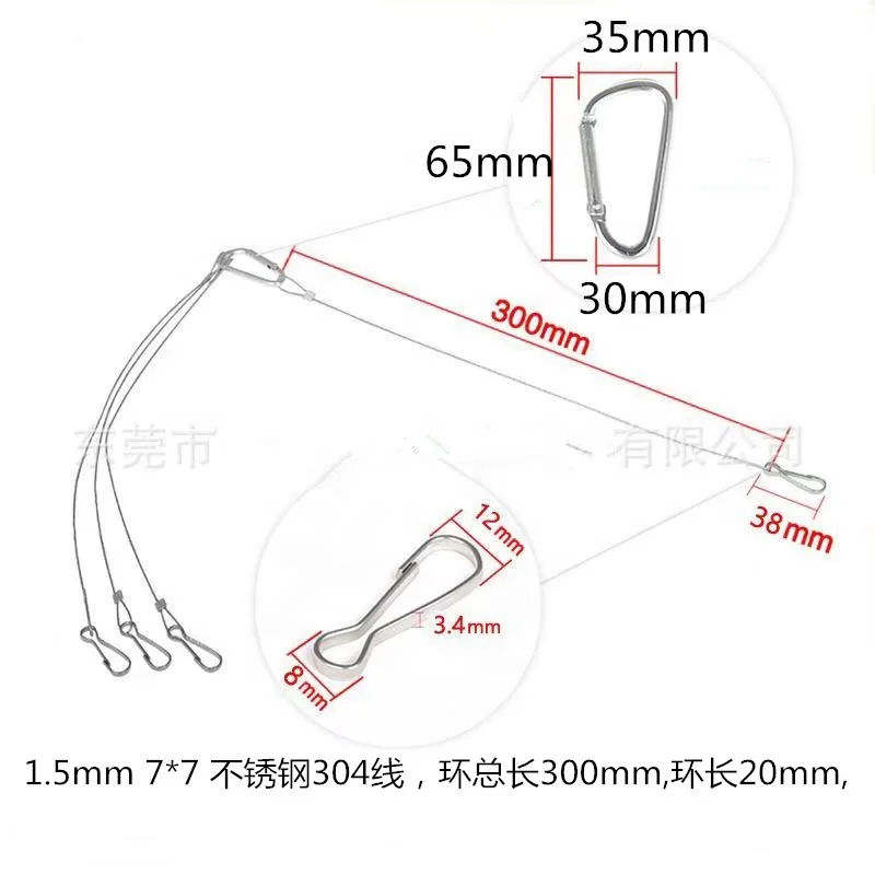 Wholesale Custom Stainless Steel Hanger Lanyard For Plant Grow Aquarium Light Lamp Hanging Kit