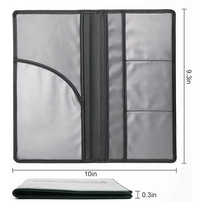 Car Registration and Insurance Holder Premium PU Leather Document Vehicle Card Protective Case for Driver's