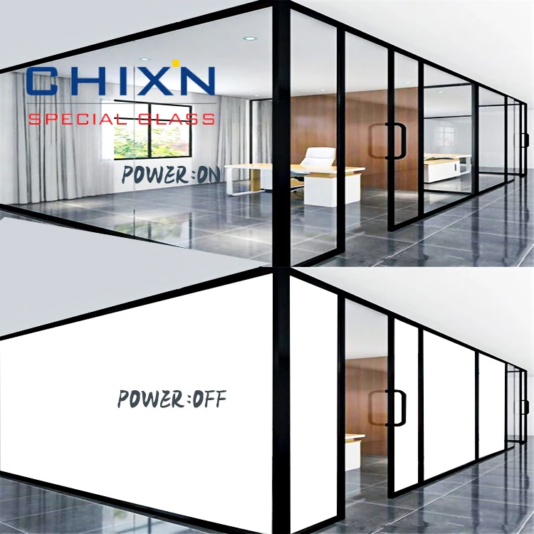 New Product Self Adhesive Window PDLC Smart Film /glitter Frosted Decorative Glass Switchable Privacy Film