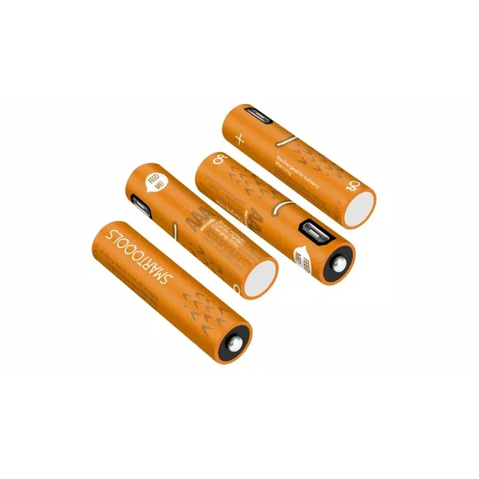 2.2 Pack 4 Pack Micro USB AAA AA Batteries NIMH 1000MAH 450mah Rechargeable USB AA Battery 1.2V Micro USB Rechargeable aaa
