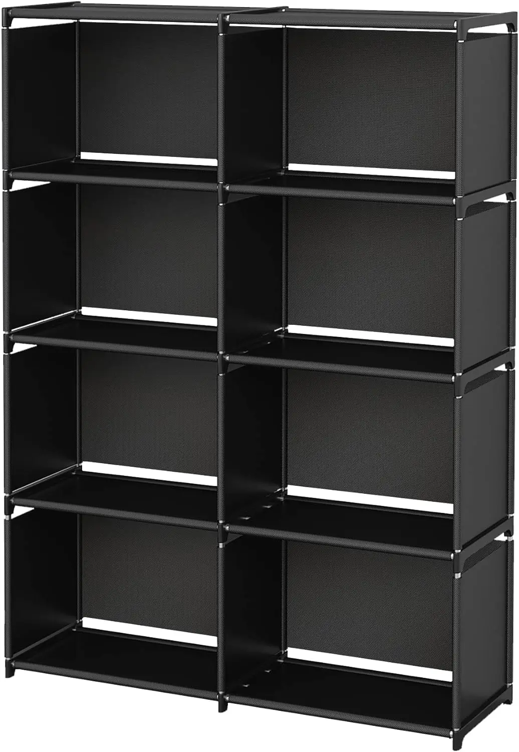 Bookshelves, Assembled Storage Rack, Bedroom Living Room Vertical Cabinet Bookshelf, Double Row 8-Grid Multi-Functional