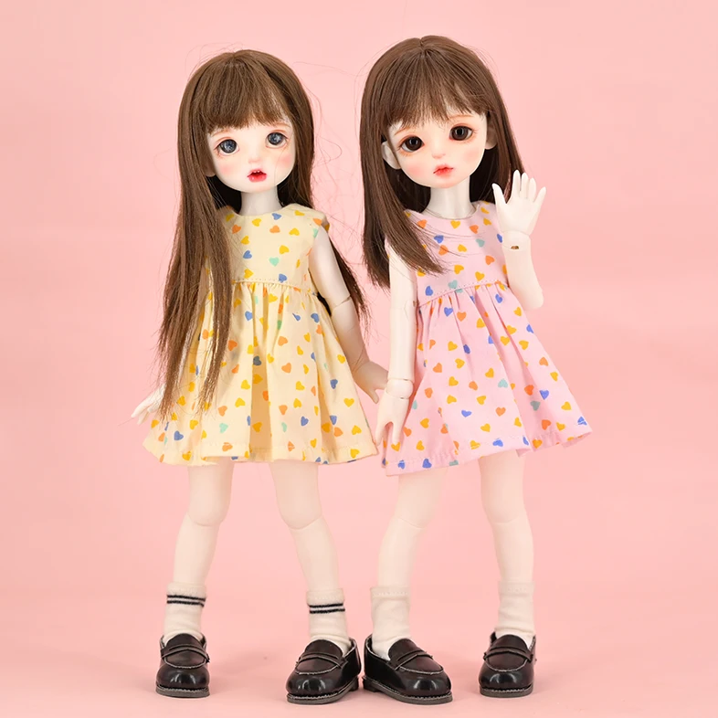 Custom Doll Clothes 1/6 Bjd Doll 2021 New Fashion Floral Dress Hot Sell Accessories 11.5 Inch High Quality Made Clothes Clothing