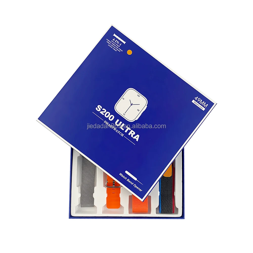 2023 Newest s200 Ultra smart watch 1.99 inch screen rotation dual buttons Hiwatch pro S8 IWO smart watch s200 Ultra