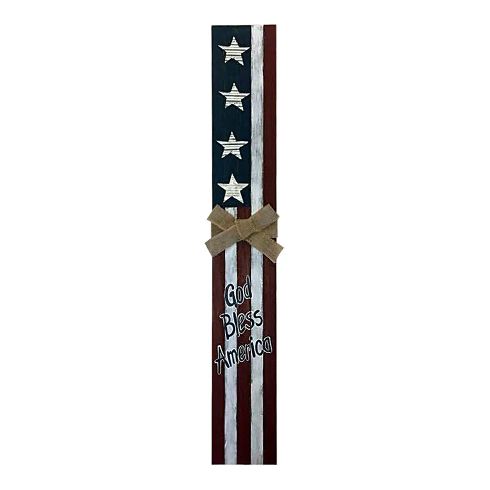 
Patriotic Welcome wood& Metal porch for home decor 