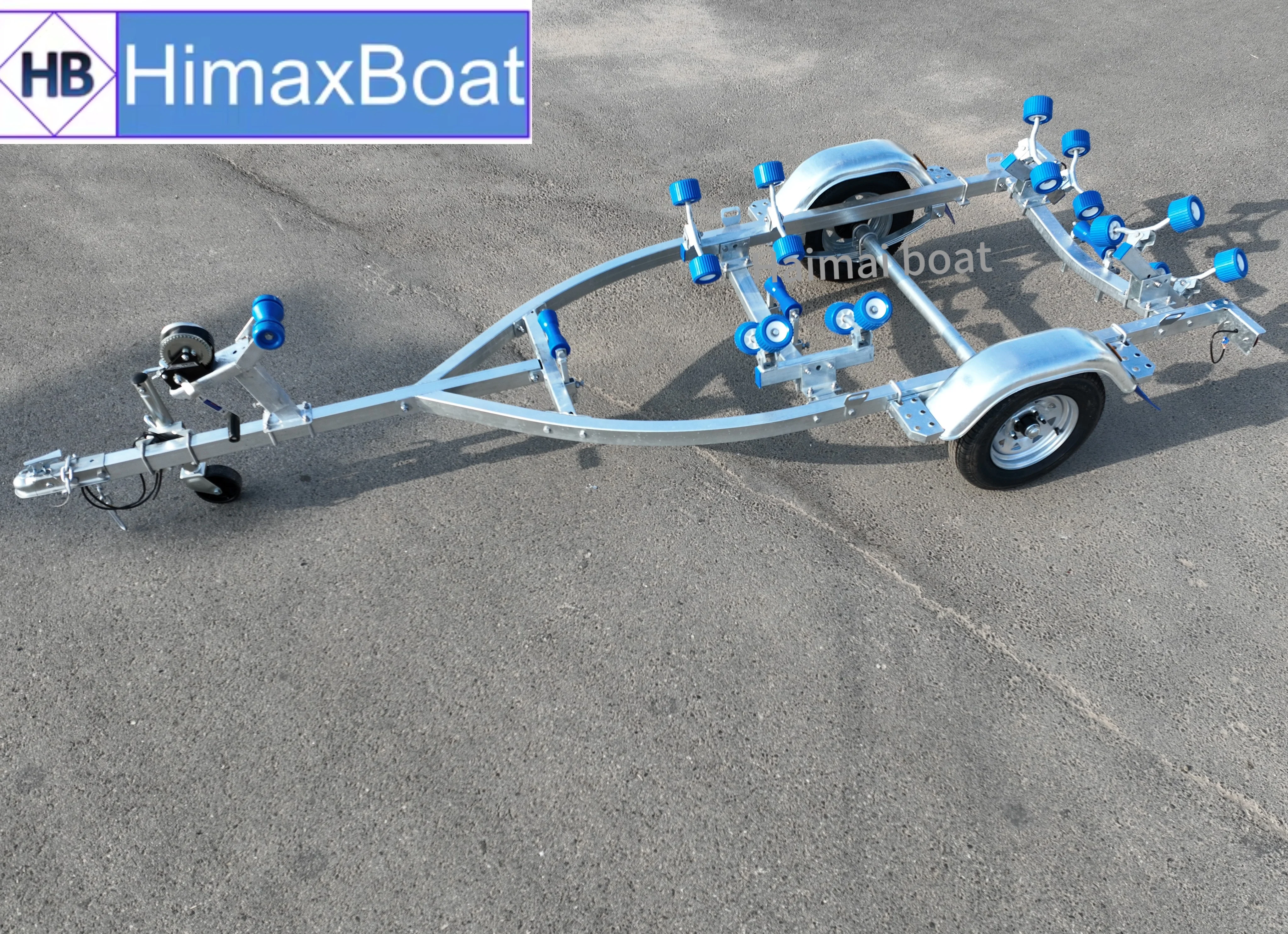 4.2m single axis boat trailer