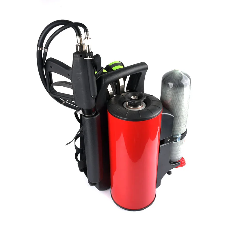 Hot Sale Firefighter 12L Backpack Water Mist Fire Fighting System With Air Breathing Apparatus