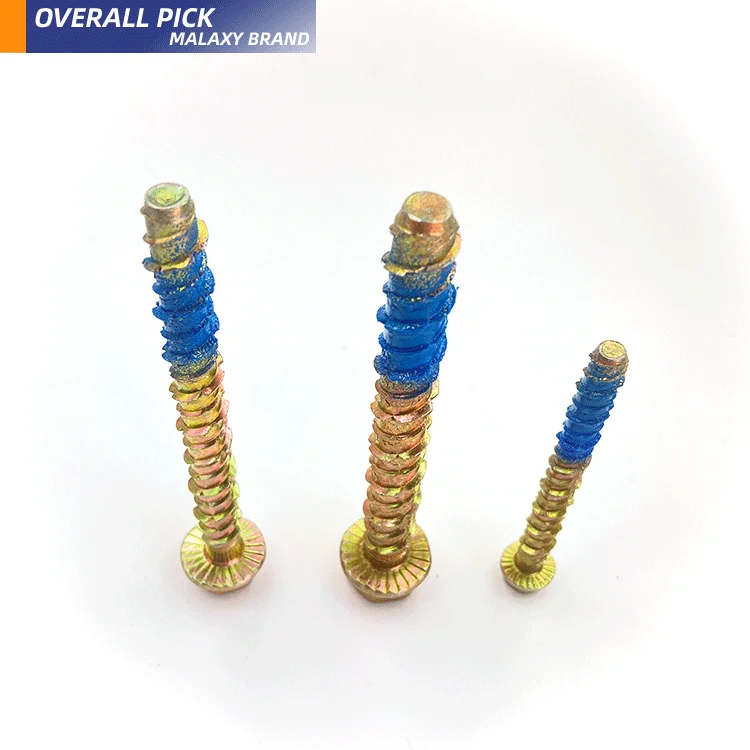 Malaxy M10 Concrete heavy duty thunder bolt ex screw bolt Zinc plated