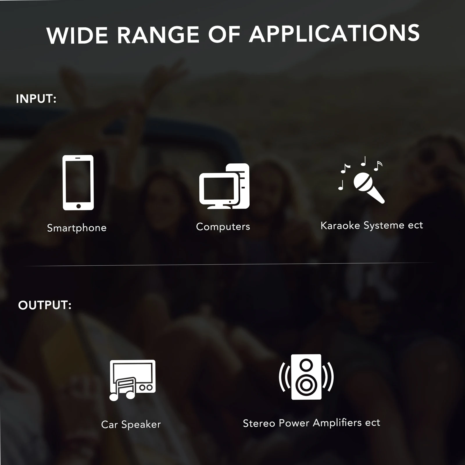 MIX 88 Portable Karaoke Microphone Mixer 2 Mic Inputs AUX IN/OUT BT Connection Reverb Effect for Home Theatre Car Audio