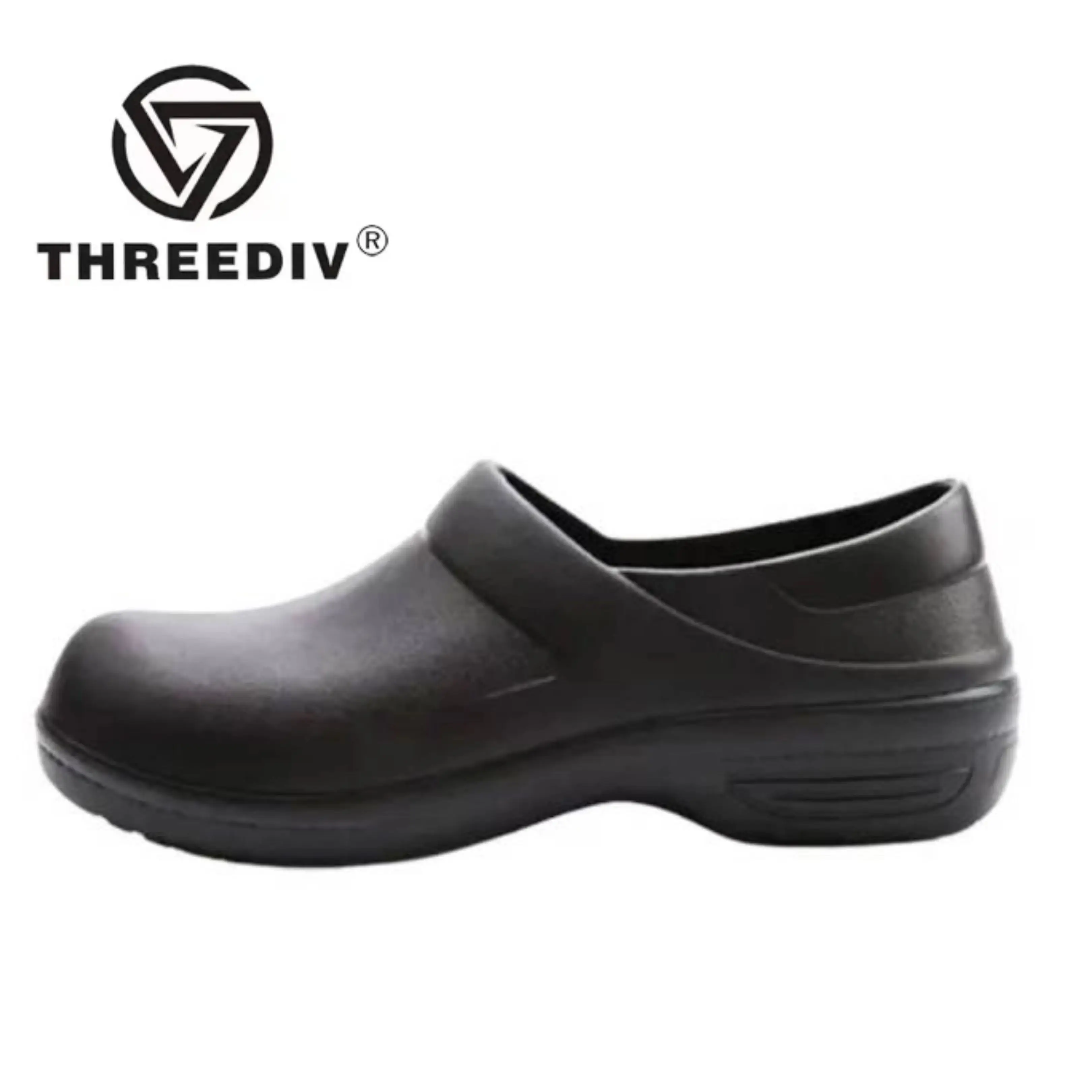 THREEDIV Factory Customized Cheaper Price Mid-tube Comfortable Feet Water Resistant Working labor Eva Kitchen Chef Shoes