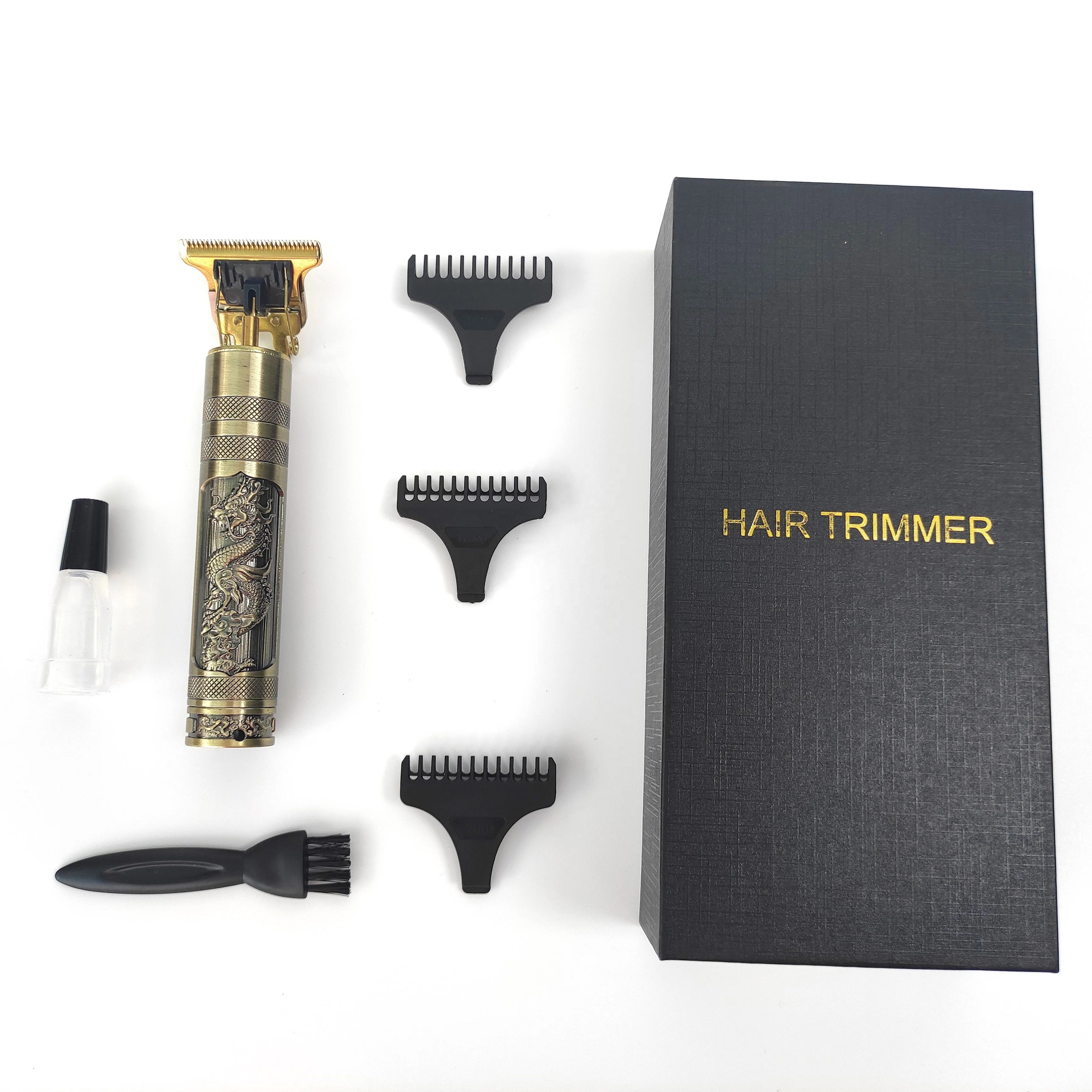 Professional Cordless Hair Trimmer Rechargeable T-blade Trimmer Hair Clippers For Men Zero Gap Baldhead Beard Shaver