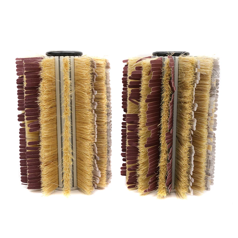 Woodworking polishing wheel brush sisal/sandpaper brush for sanding machine MDF side sander