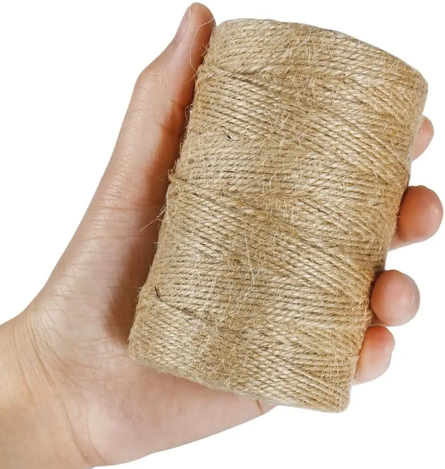 High quality 6 mm-8 mm Natural Jute Hemp Rope Manufacturer Craft Gift Packing Rope