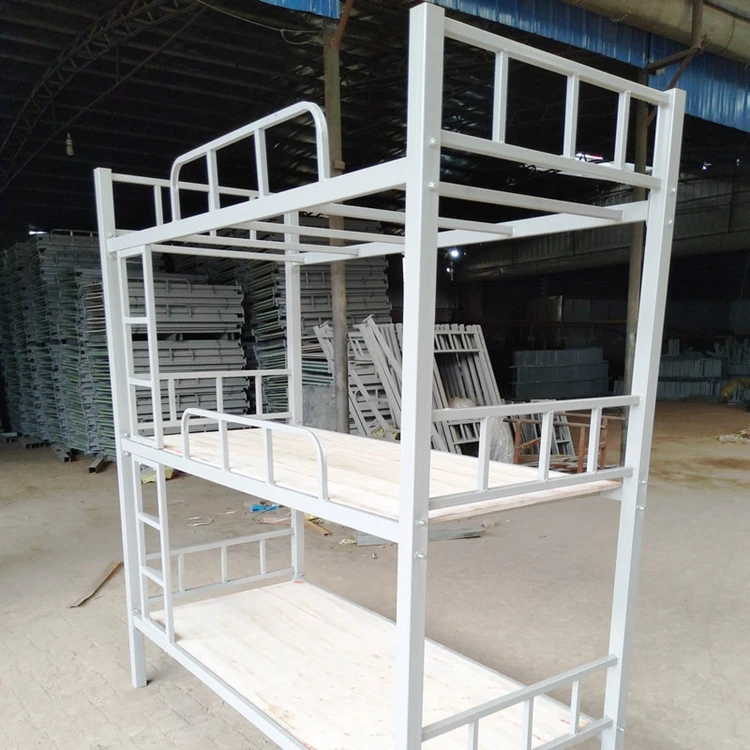 2023 hostel 3 layers heavy duty triple  3 tier metal bunk bed
