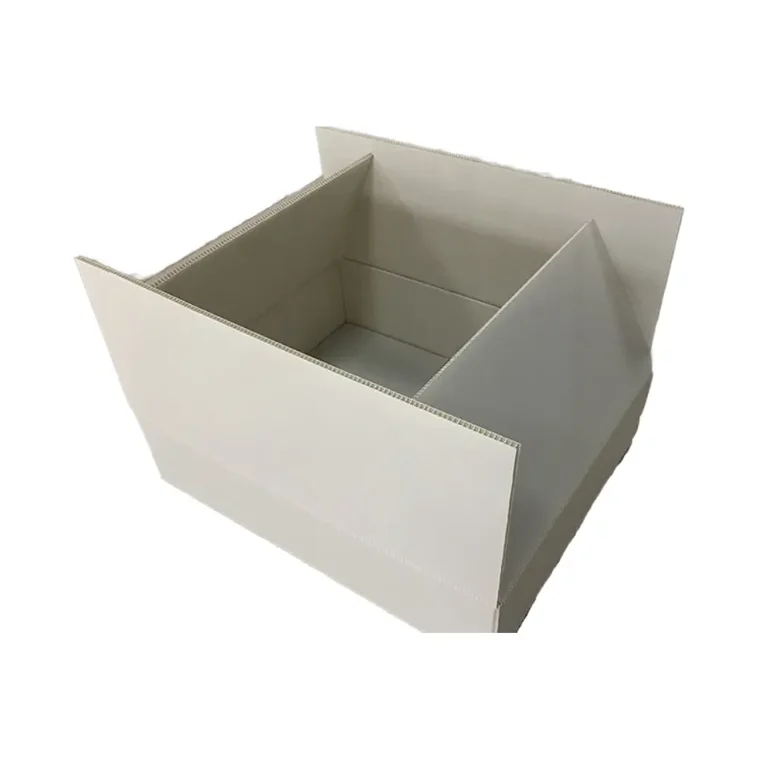 Customized Thick PP Hollow Board Plastic Turnover Boxes Collapsible Recyclable Logistics Storage Box for Warehouse Storage