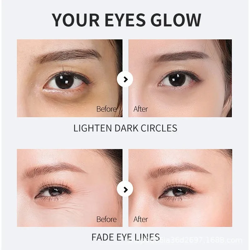 Customized private label logo 24K gold under eye patch  to improve dark circles and eye wrinkles eye sheet mask
