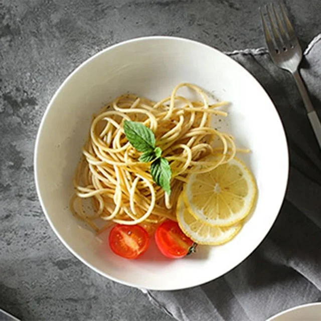Factory Noodles Ceramic Plate Dinner Plates For Weddings White Ceramic Dish