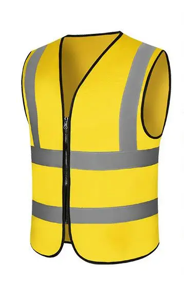 Reflective Nightcup Traffic Police Safety Work Uniform Waistcoat Breathable Yellow Green Soft Cheap Jacket Vest
