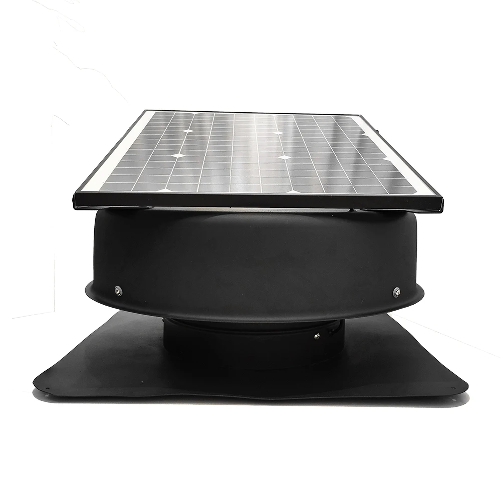 Solar Roof Ventilation Fan Durable Aluminium Fan Blades Protected against Rain and Lightning