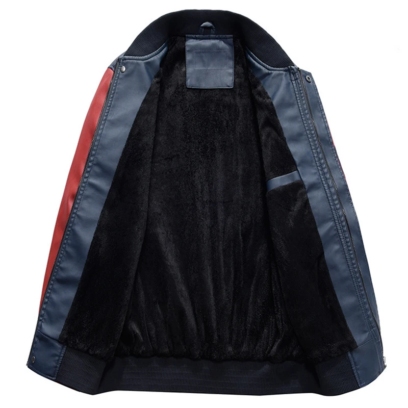  Мужская Вышивка Бейсбол искусственная (-ый) куртки пальто Slim Fit пилот