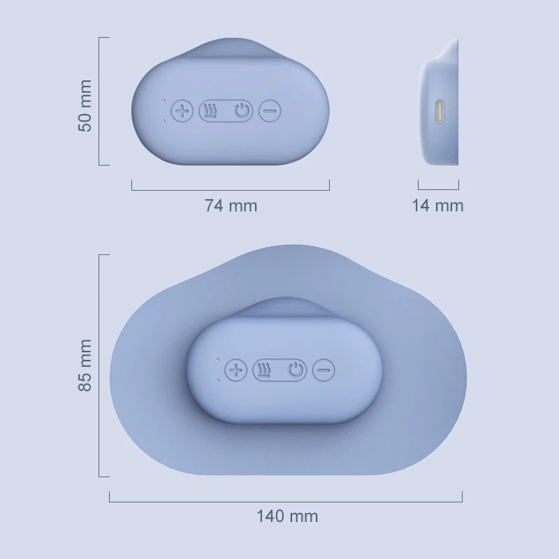 New Portable Muscle Stimulator Device Wireless Tens Menstrual Period Cramp Pain Relief Tens Unit Body Massager