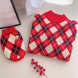 Wholesale Fashion Christmas Pet clothes Dog Match Outfits Matching Dog and Human Pet Clothes