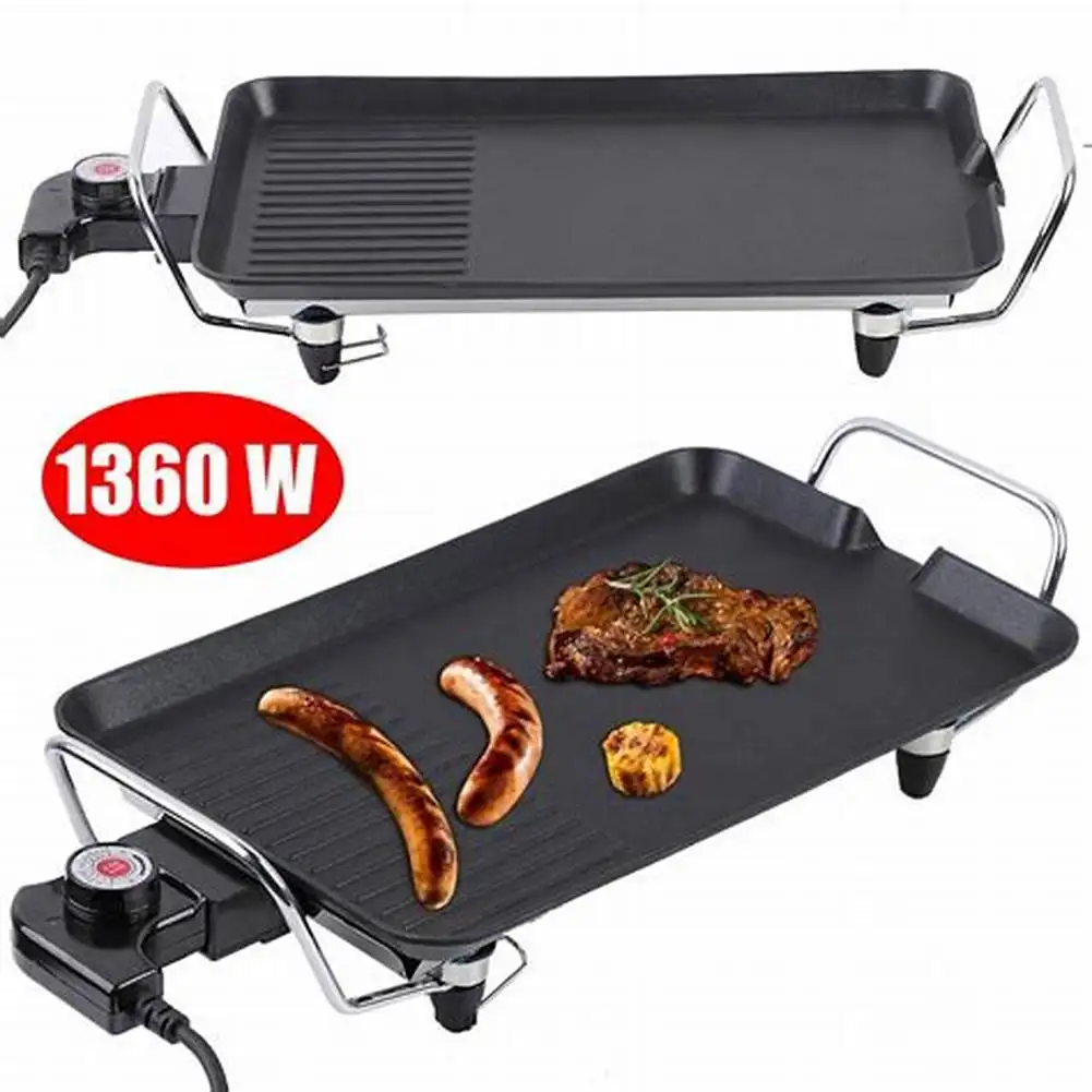
Teppanyaki Griddle Grill Smokeless Table Grill 
