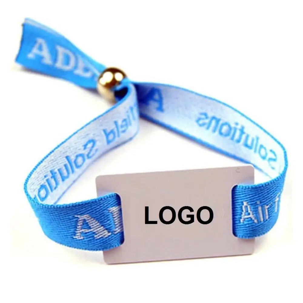 Ультралегкий тканый браслет RFID с индивидуальным принтом