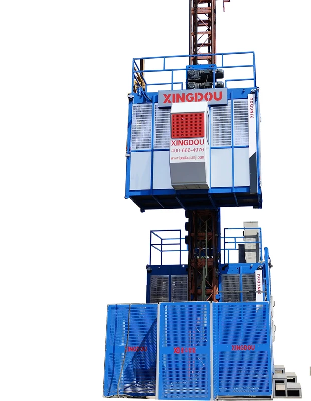 Sc200 double cage crane hoist Sc200 high safety construction building lifting equipment