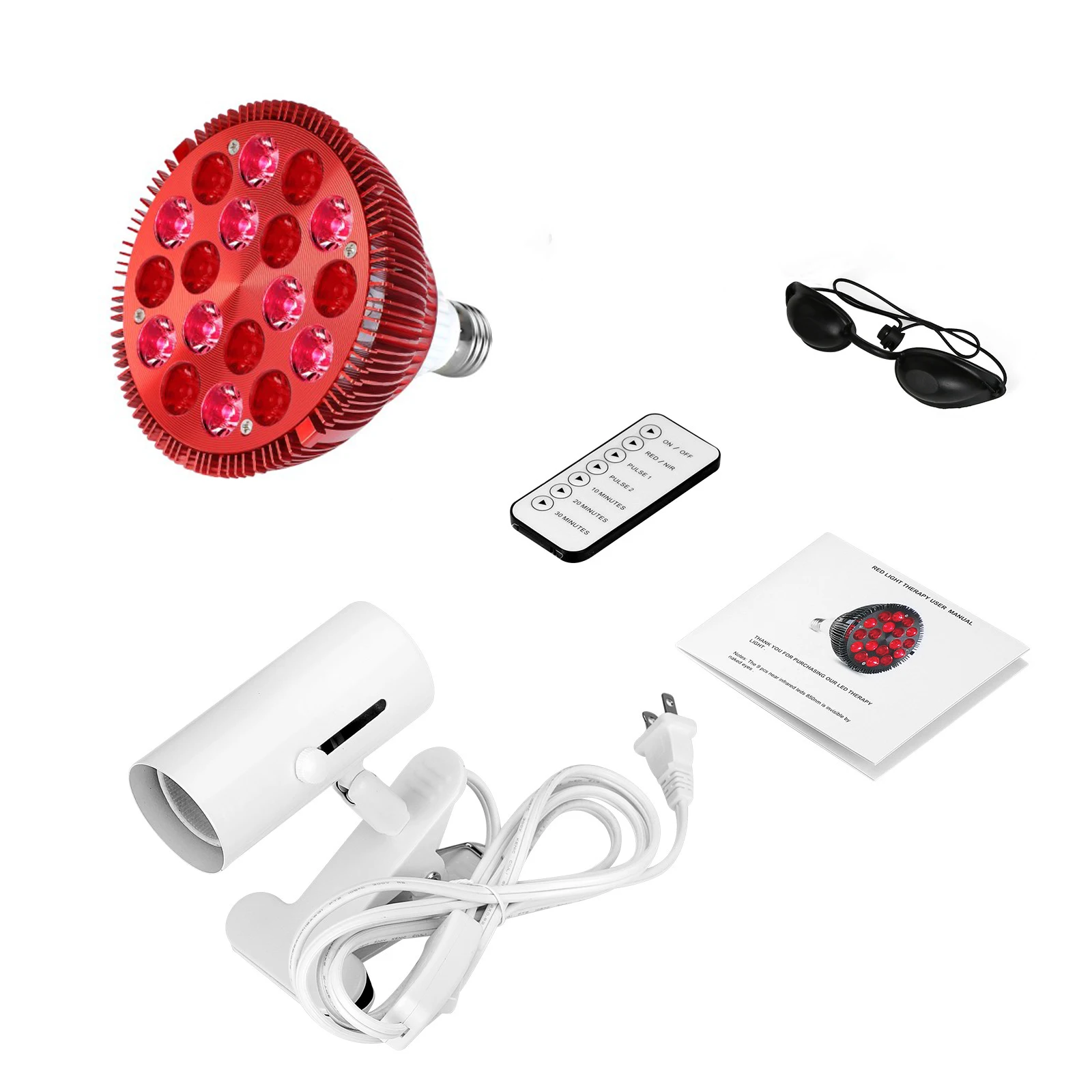 Red light bulb 660nm 850nm Infrared therapy lamp dropship red light therapy