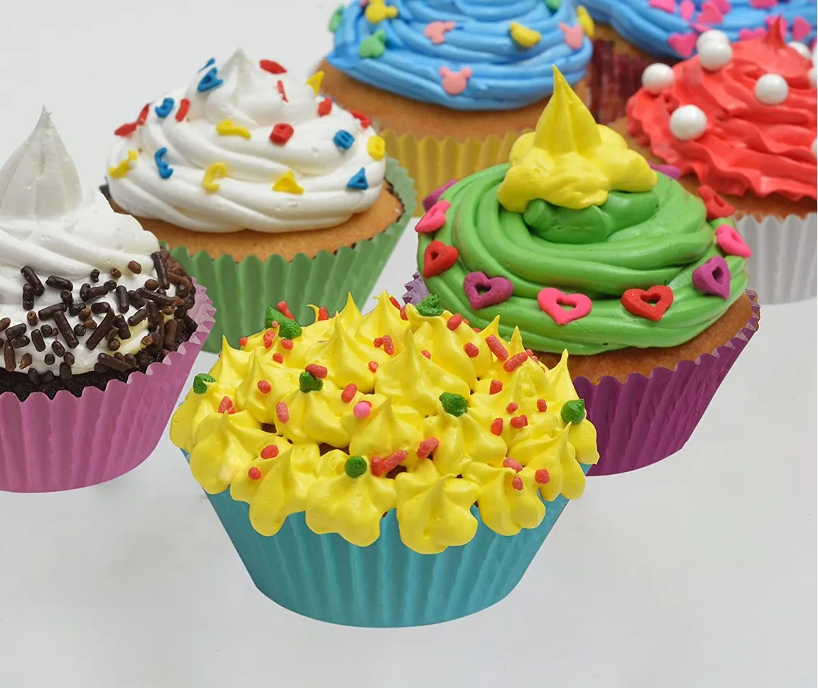 Holiday Party Paper Baking Cups and Paper Grease Proof Cupcake Liners Perfect Cups for Cake Balls, Muffins Baking Holder