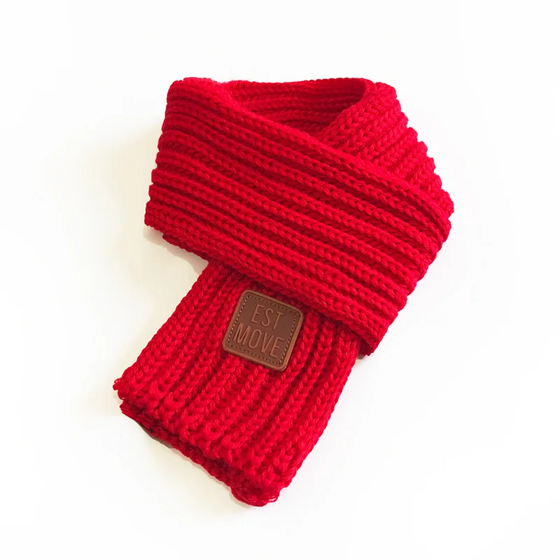 Маленький шарф для взрослых вязаный 2023 осени и зимы новый модный простой женский короткий кожаный с