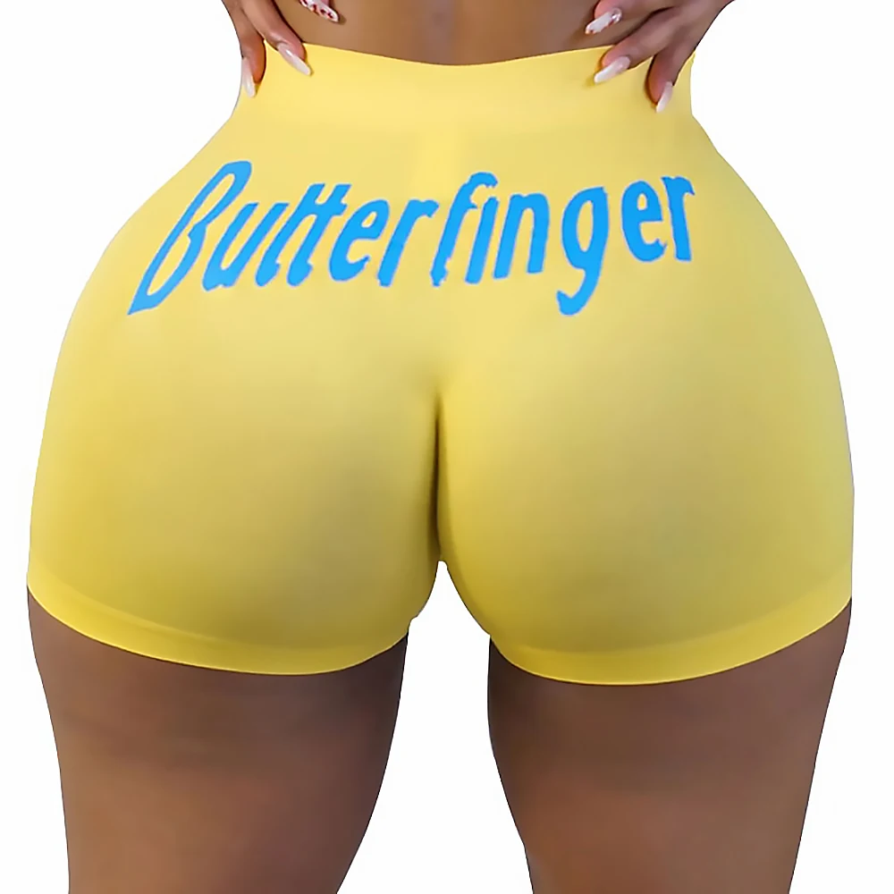 Candy Women summer Skittle Short Hot Sale Fashion yoga sports wear casual snack booty short for ladies