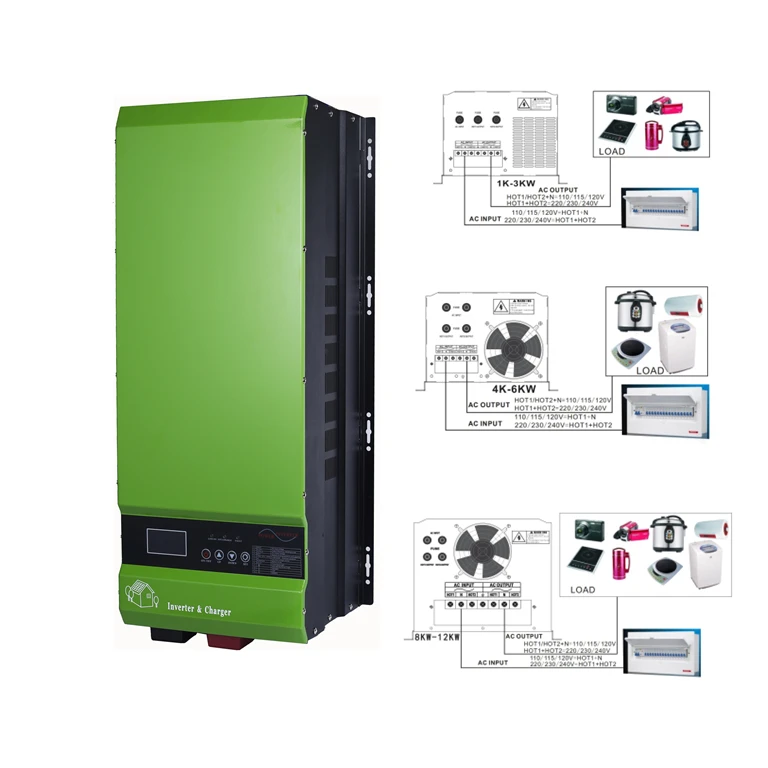 1000w 2000w 3000w 4000w 5000w 6000w 8000w 10000w 12000w US110V 220V output APP Off grid Split Phase Solar Power Inverter charger