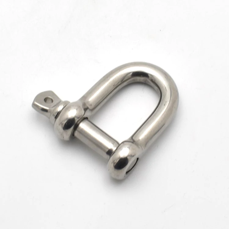 European type professional custom heavy duty d shackle stainless steel d ring shackle wholesale