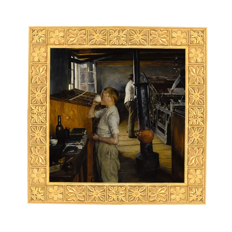 Home Decor Antique Wood Picture Painting Frame Moulding Wooden