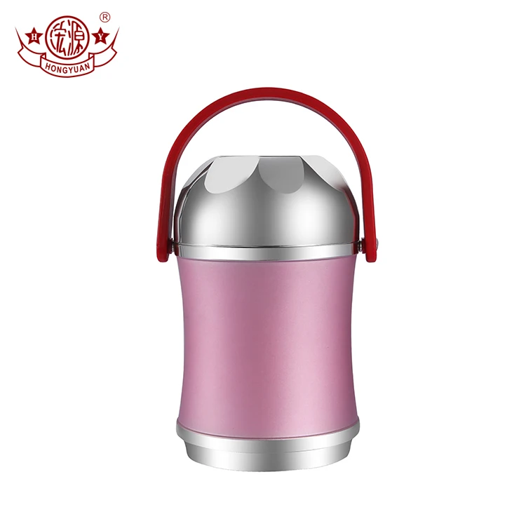 Thermos food container stainless steel vacuum insulated double wall vacuum stew pot