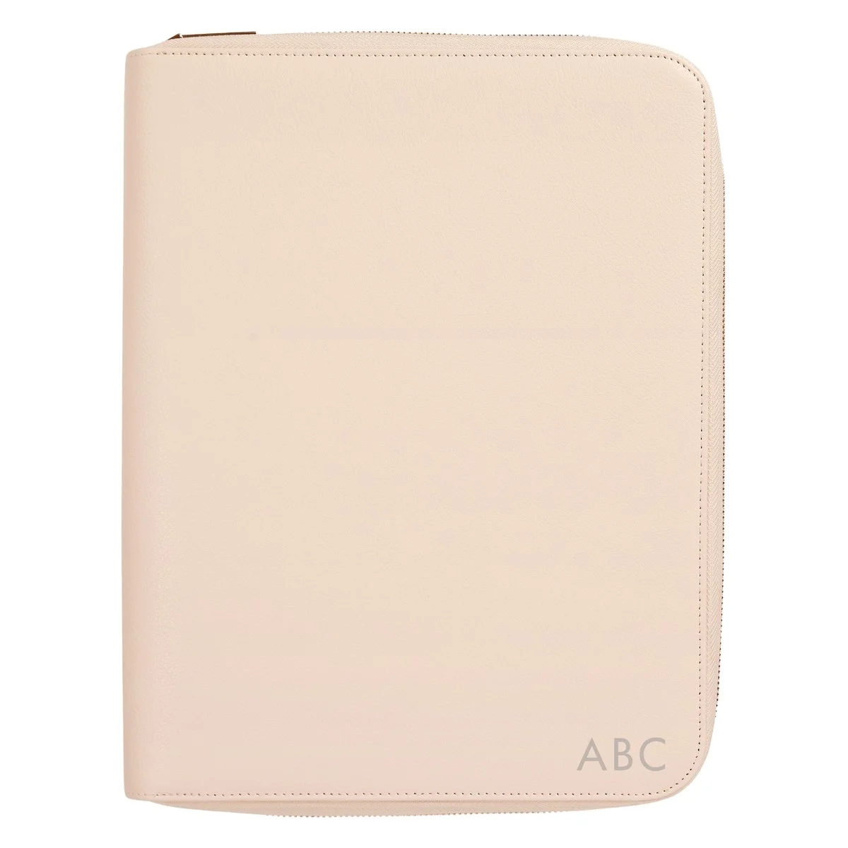 Custom PU Leather A5 Note Book Cover Removable Book Cover With Zipper
