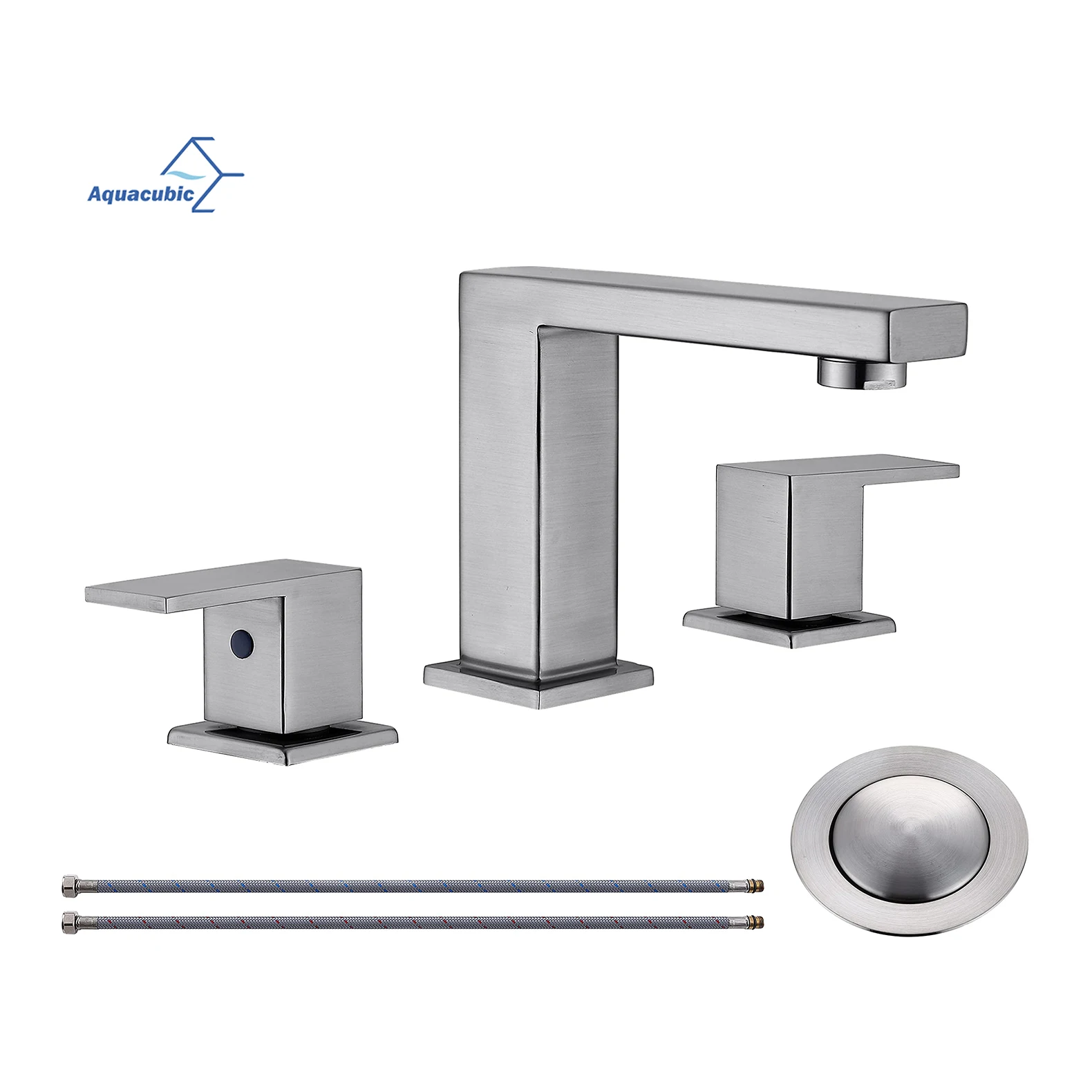 Bathroom 3 Hole Widespread 8 Inches Faucet cUPC Certified Lead-Free Brass Bathroom Sink Faucet