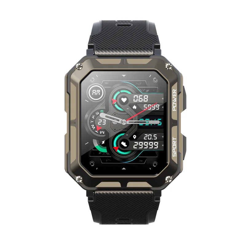 New Arrivals C20 Pro Smart Watch 1.83inch BT call Sports modes large battery IP68 waterproof Men Watches PK C20 Smartwatch