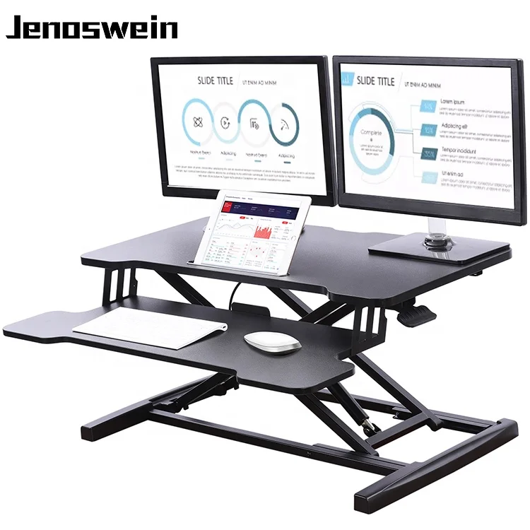 Современный складной стол для офиса с регулируемой высотой стоя конвертер столешница большая поверхность стол