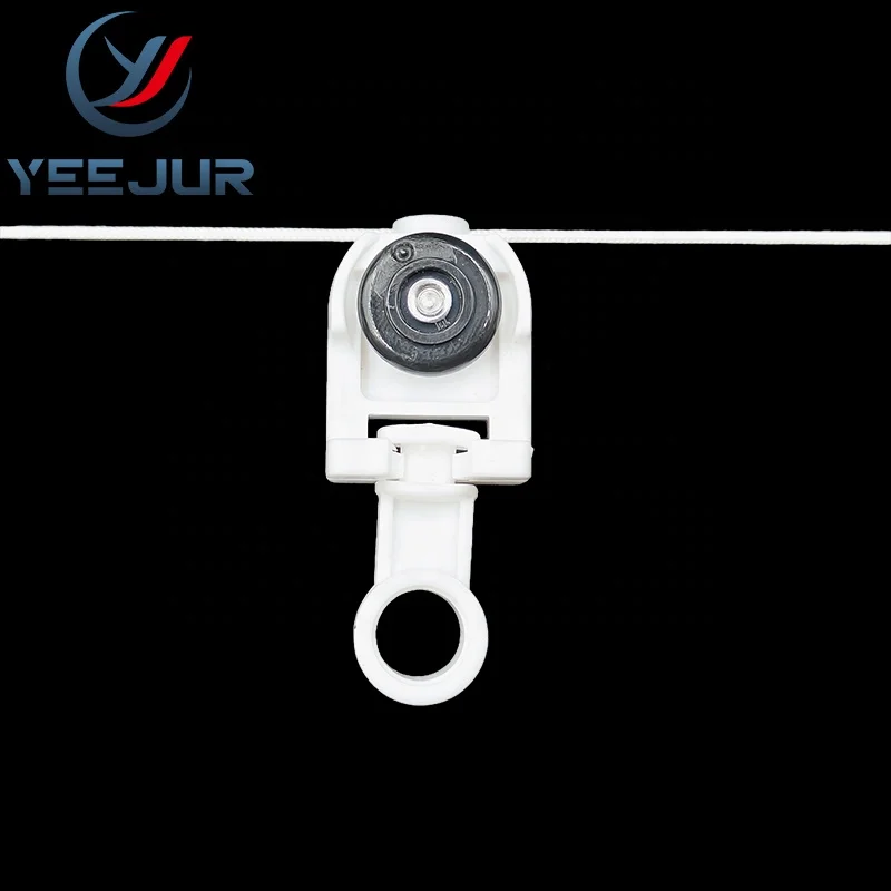 High Quality Ripple S Fold Curtain Accessories Plastic Sliding Ware Roller Runner for S Track