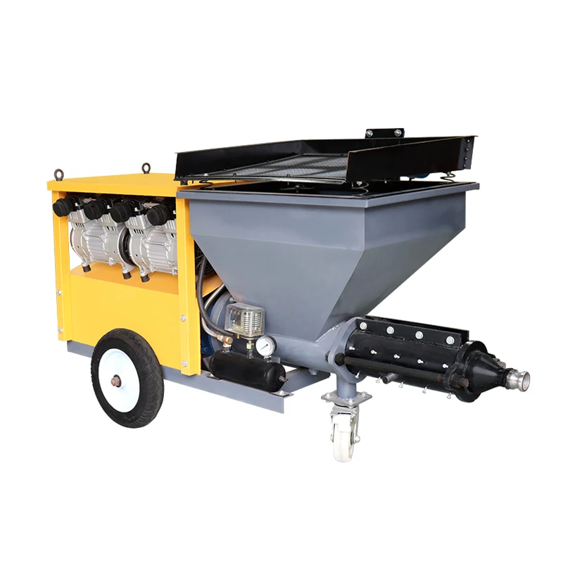 High Output Concrete Mortar Spray Machine Diesel Cement Mortar Spraying Plaster Large Discharge Machine