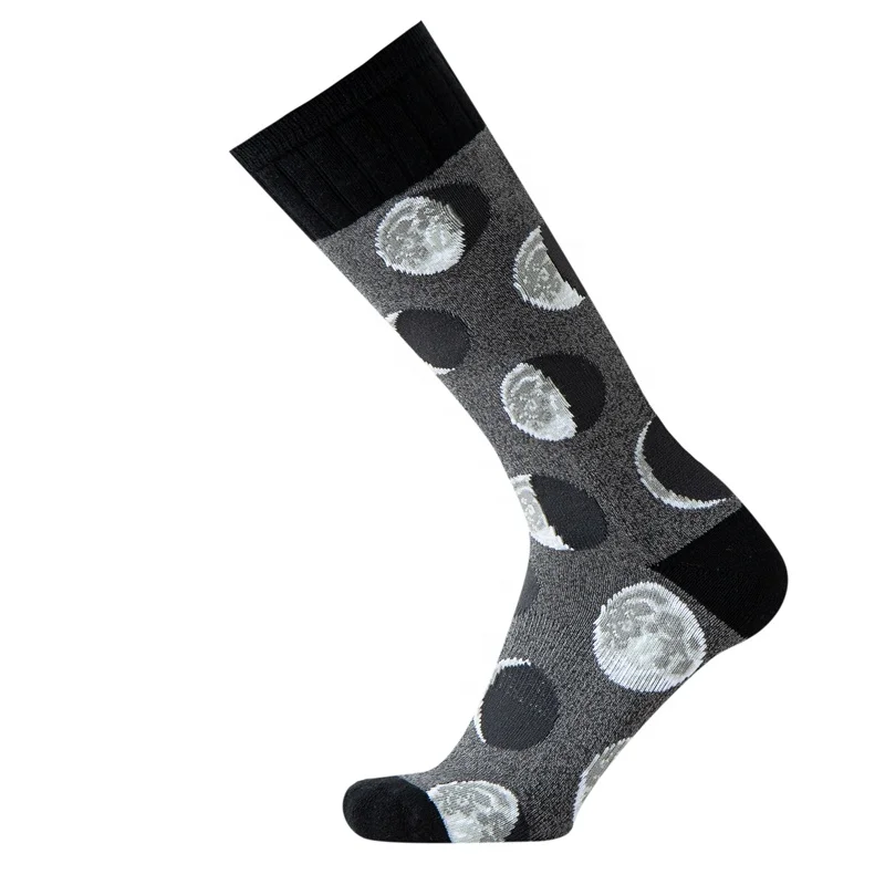 Custom Colorful Mens Cotton Crew Sock Picture Produce Manufacturer Long Socks