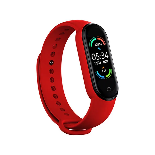 Лидер продаж Amazon, Смарт-часы M6 с монитором кровяного давления, часы Mi Band M6, водонепроницаемые носимые устройства, спортивные Смарт-часы M6