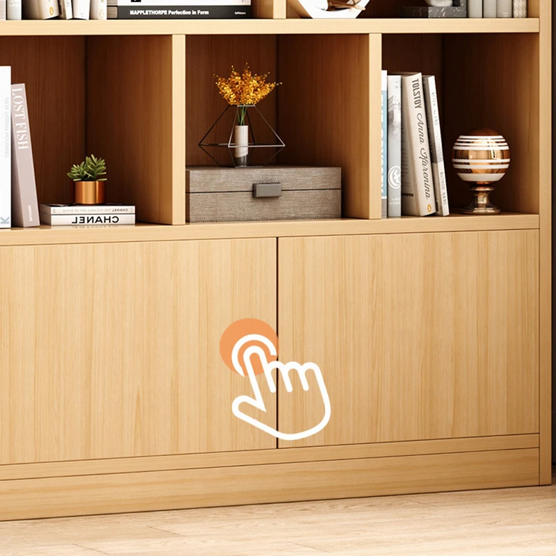 White nordic home office book display rack shelf open bookshelfs tall wooden bookcases cabinet for home