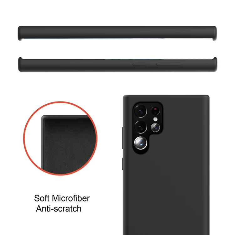 MRYES Wholesale Original Style Skin-friendly Feel Phone Cases Liquid PC Silicone Case For Samsung Galaxy S23 Ultra