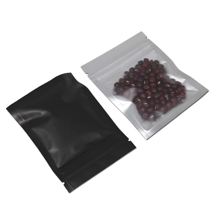 Free Samples  Heat Sealable Flat Zipper Plastic Dried Meat Biltong Food Packaging Resealable 3 Side Sealed Polythene Bag