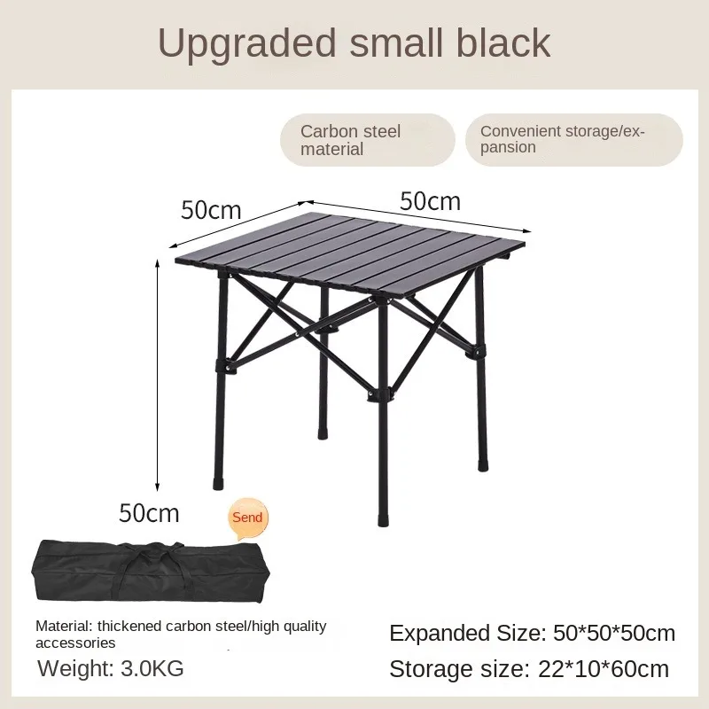 High quality thickened iron folding table for camping picnic