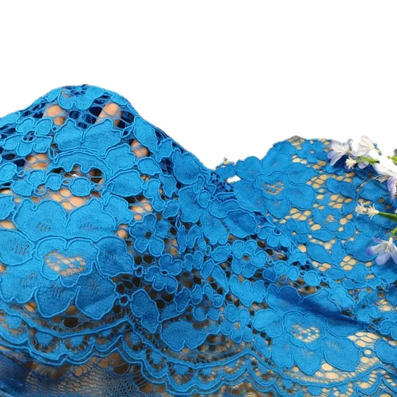 stretch spandex nylon lace fabric for dress  Nylon cotton lace fabric